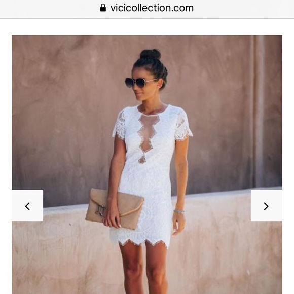 White lace vici dress - Picture 1 of 5